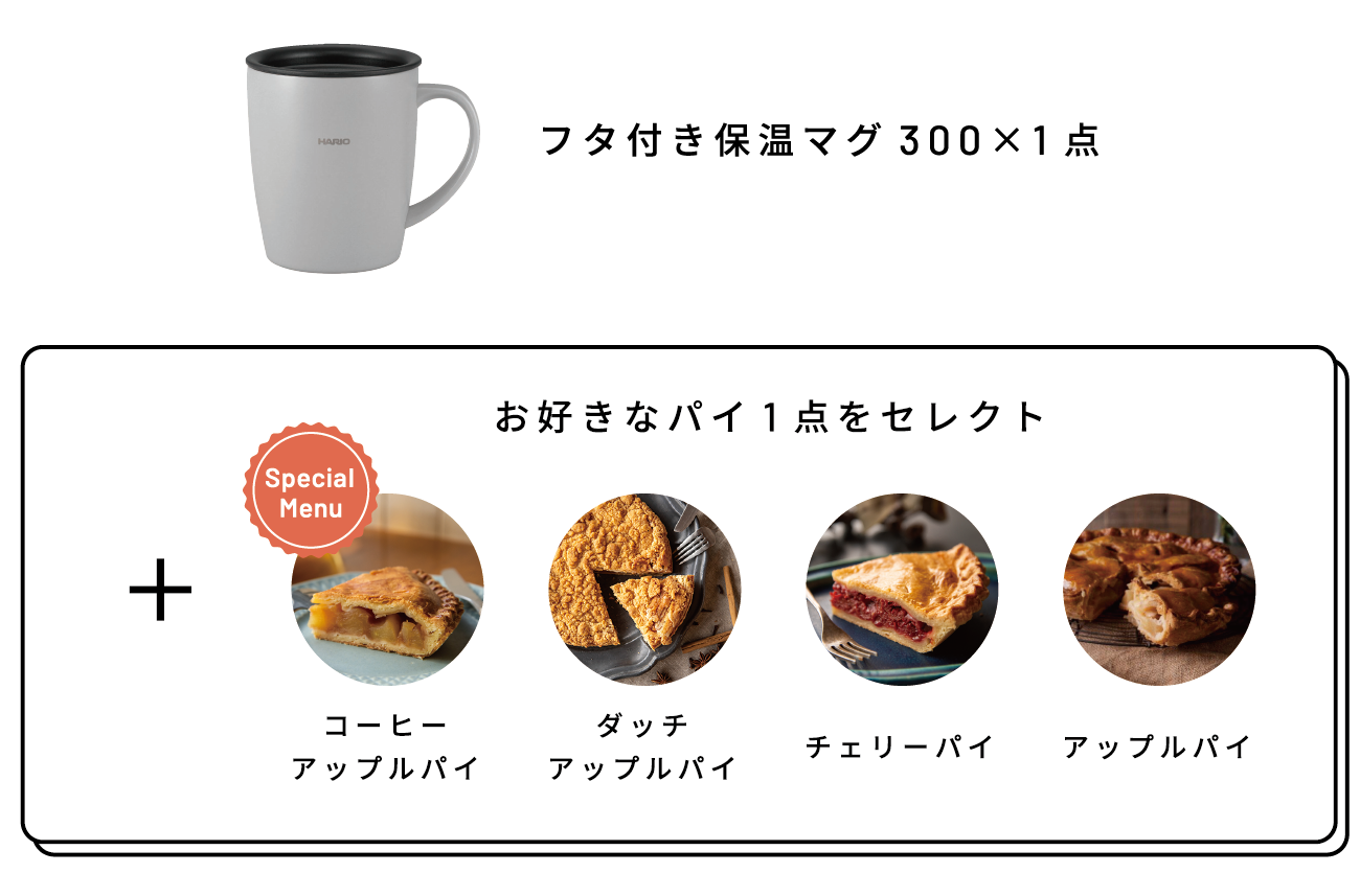 タ付き保温マグ300セット
