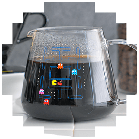 パックマンコーヒーサーバー アップ画像